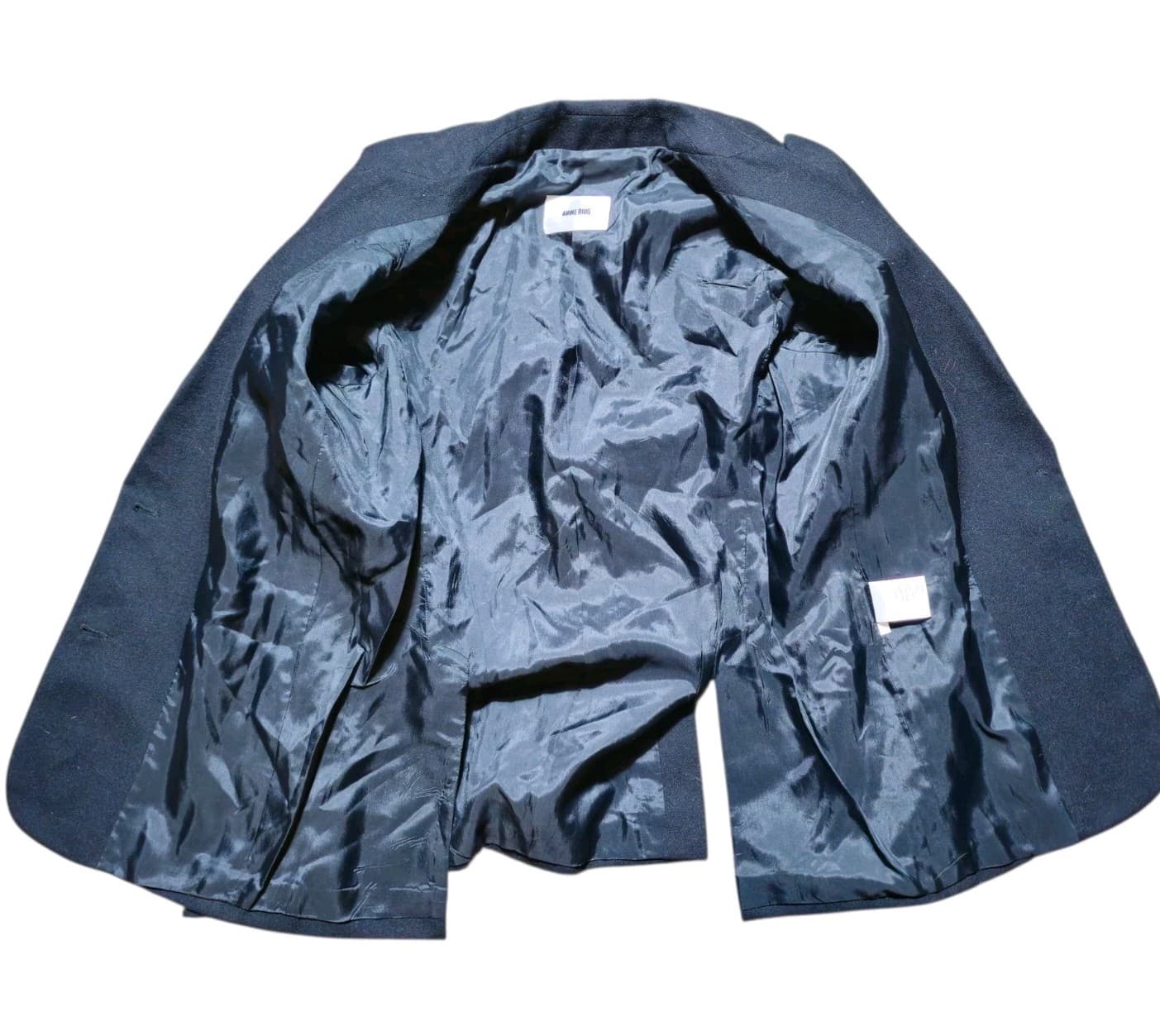 Anine Bing Quinn Blazer Woman's Size Xs Black Wool Blend Oversized Jacket - Thumbnail 12
