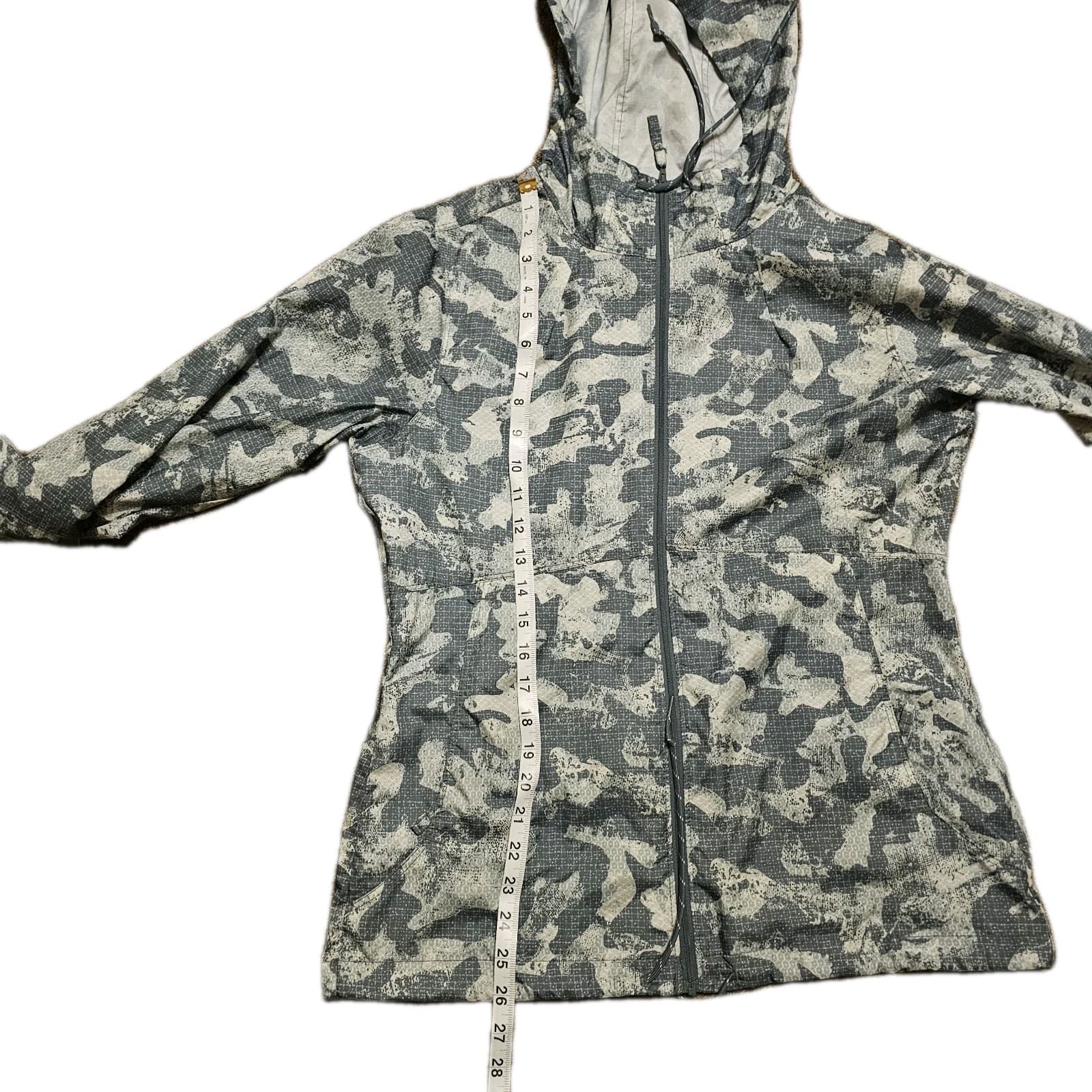 Columbia Women's Size Small Windbreaker Jacket Black Nylon Full Zip Hooded - Thumbnail 15