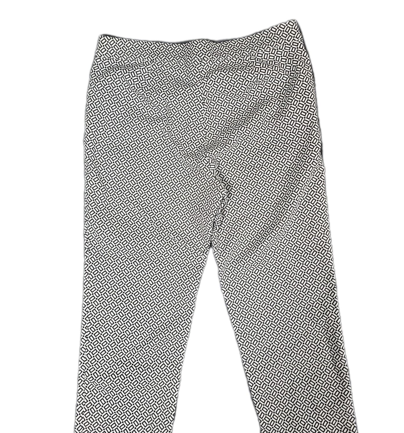 J Jill Essential Slim Ankle Pants Pull on Elastic Waist Black Gray Size 8 Petite - Thumbnail 5