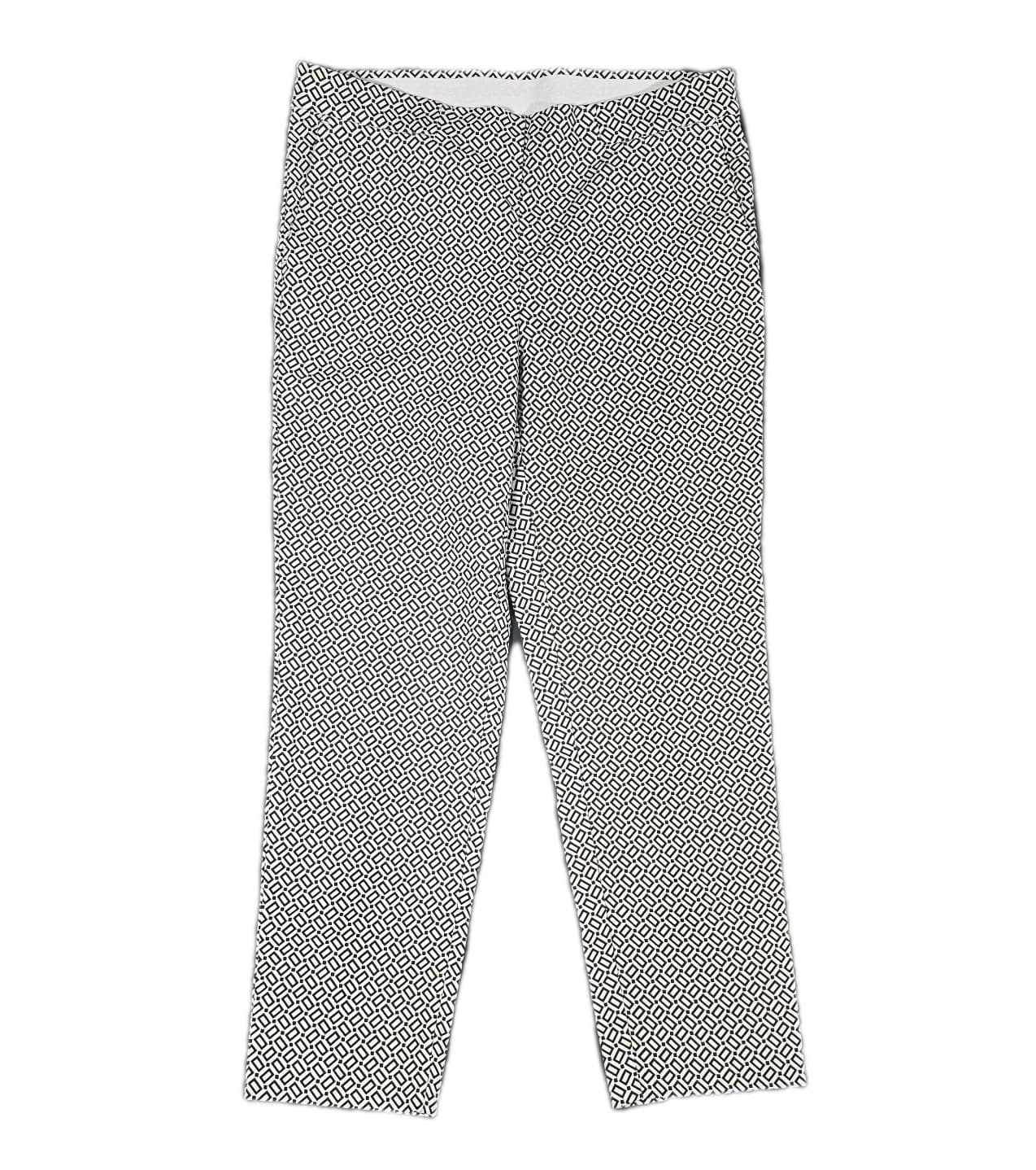 J Jill Essential Slim Ankle Pants Pull on Elastic Waist Black Gray Size 8 Petite - Thumbnail 2