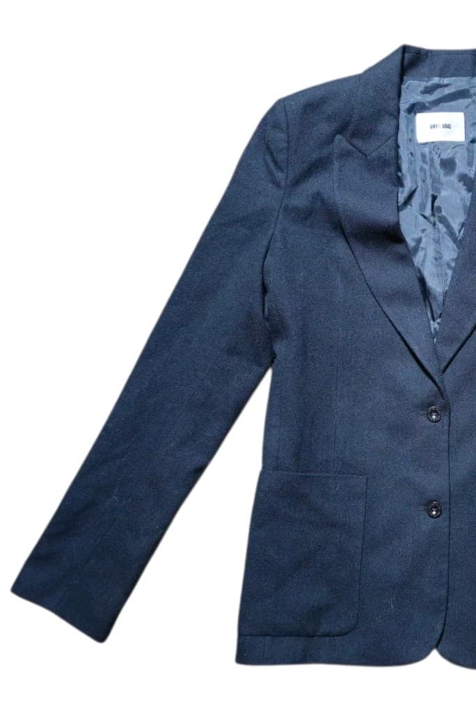 Anine Bing Quinn Blazer Woman's Size Xs Black Wool Blend Oversized Jacket - Thumbnail 5