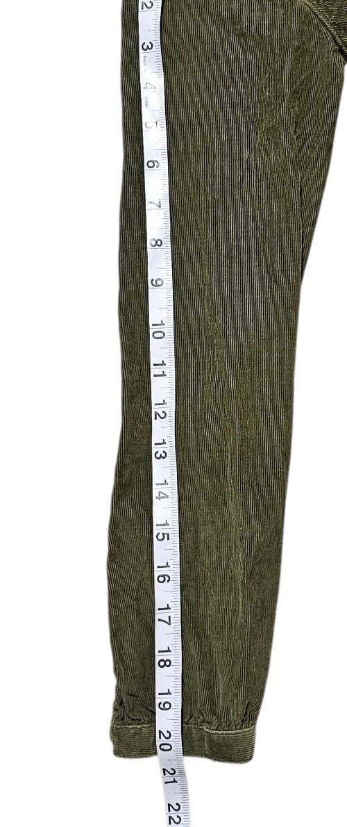 Columbia Girls Green Olive Corduroy Shirt Dress- Size Large (10/12) - Thumbnail 11