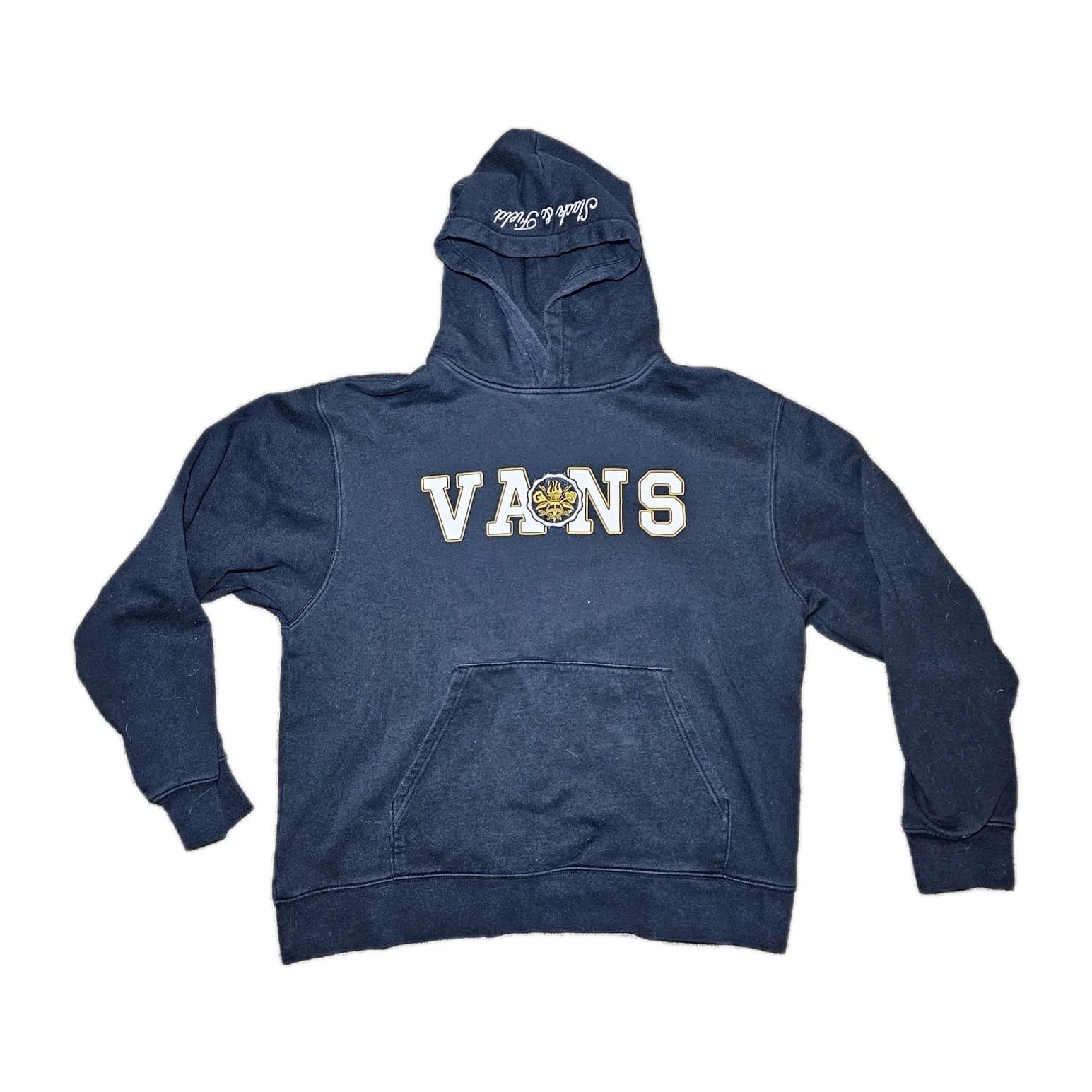 Vans Black Pullover Hooded Sweatshirt Slack And Field Mens Size Large
