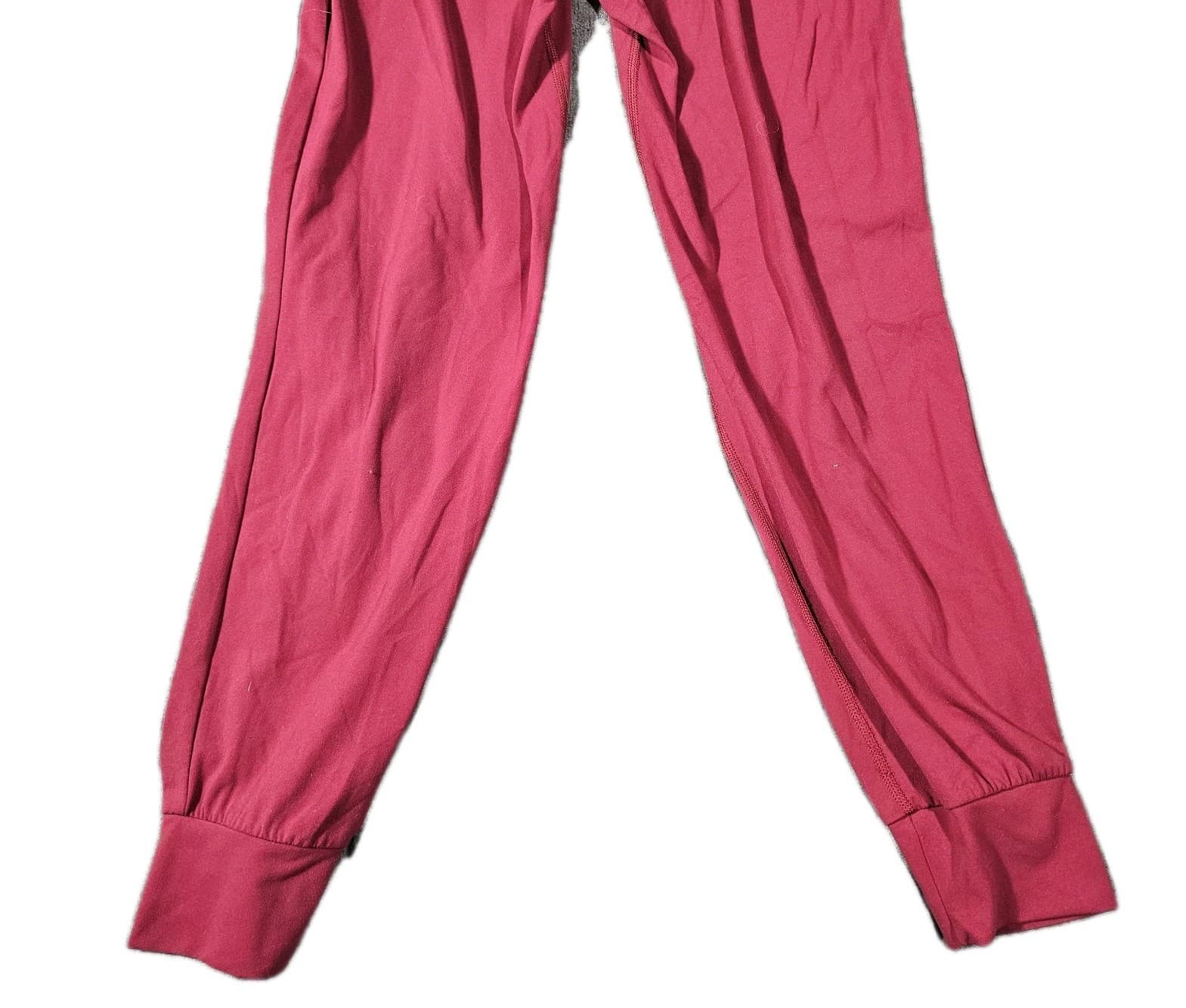 Athleta Salutation Jogger Pants Womens Burgandy Size L Stretch Waist Pull On - Thumbnail 5