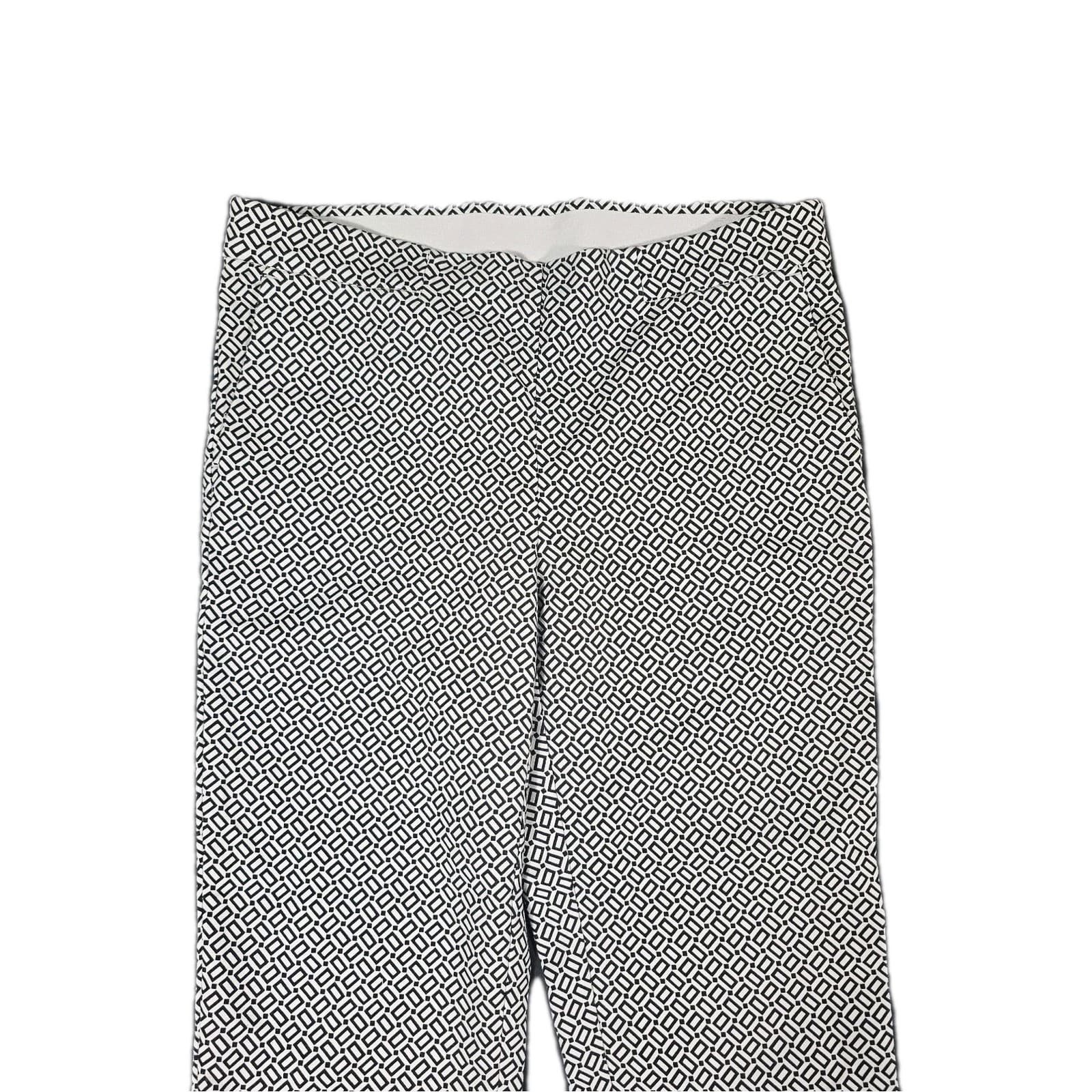 J Jill Essential Slim Ankle Pants Pull on Elastic Waist Black Gray Size 8 Petite