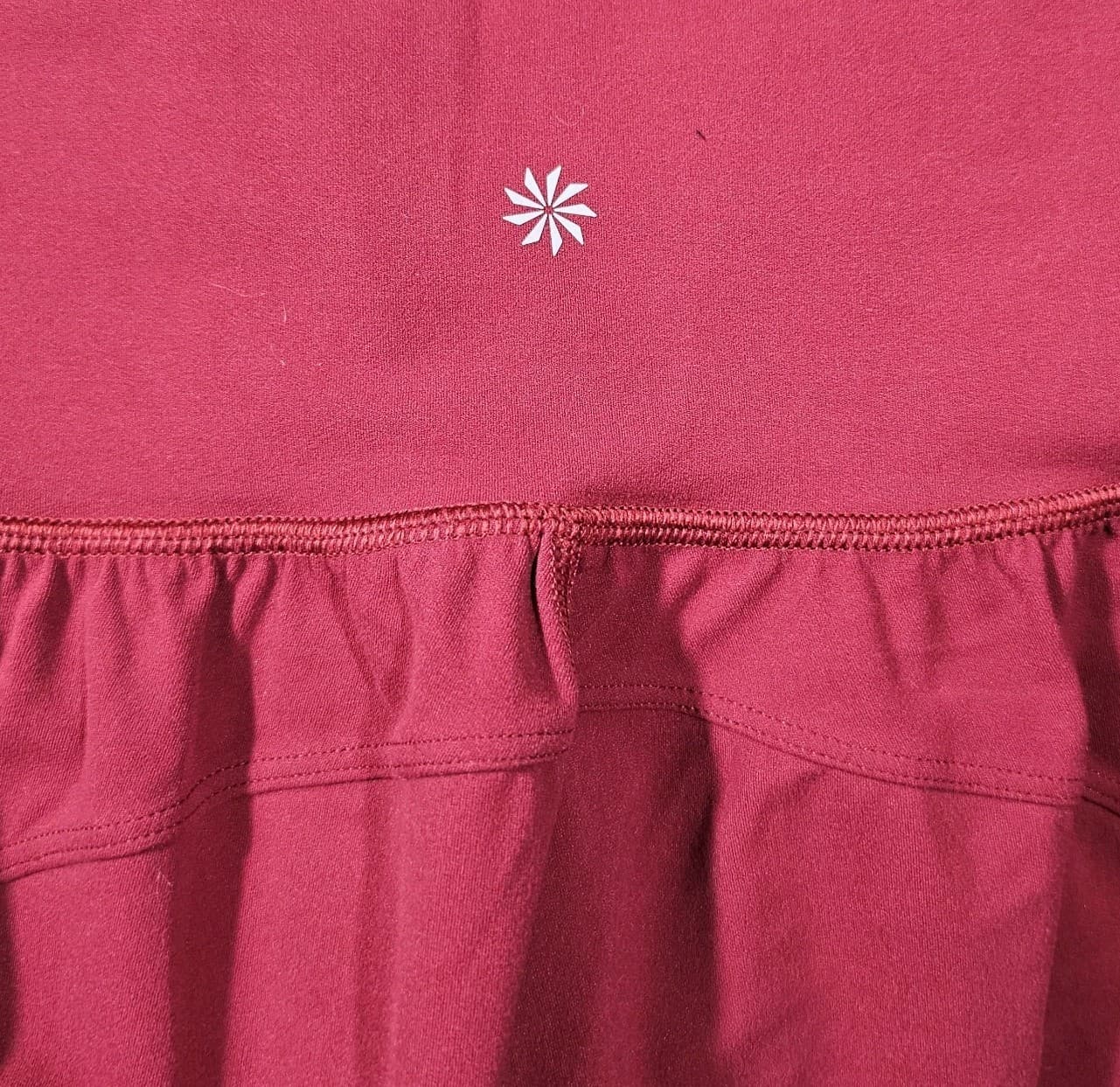 Athleta Salutation Jogger Pants Womens Burgandy Size L Stretch Waist Pull On - Thumbnail 11