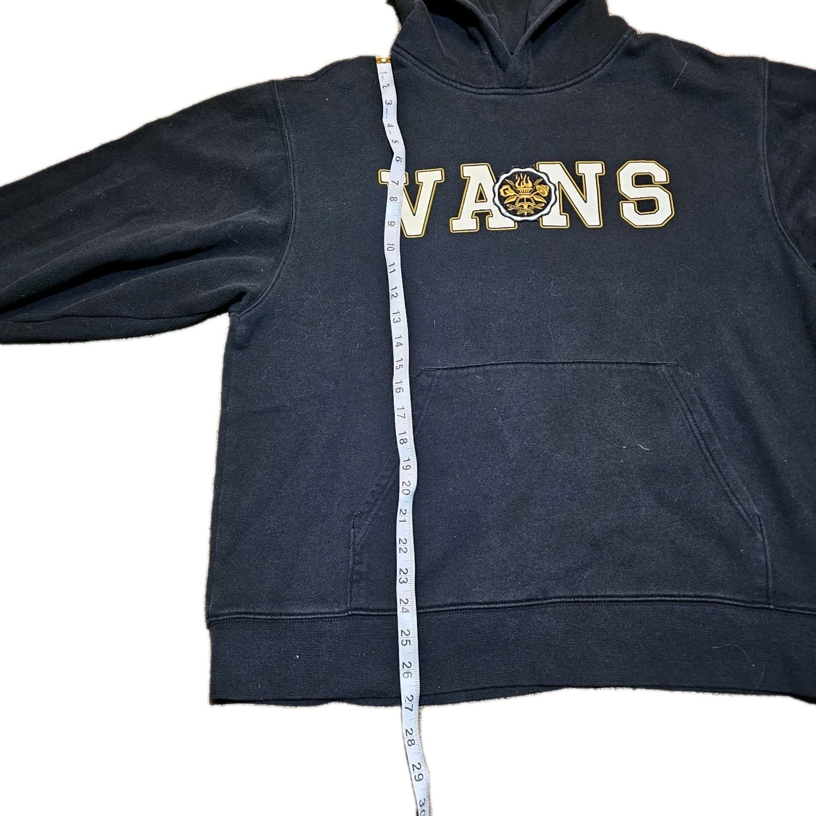 Vans Black Pullover Hooded Sweatshirt Slack And Field Mens Size Large - Thumbnail 9
