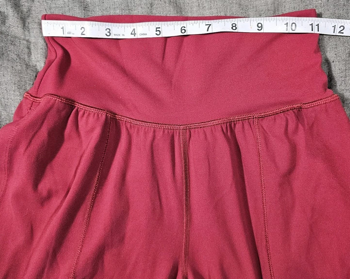 Athleta Salutation Jogger Pants Womens Burgandy Size L Stretch Waist Pull On - Thumbnail 13