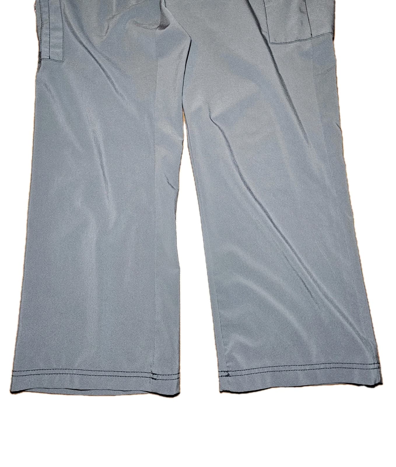 Carhartt Womens Cargo Style Scrubs Pants Size PXL Drawstring Waist Gray Pink - Thumbnail 4