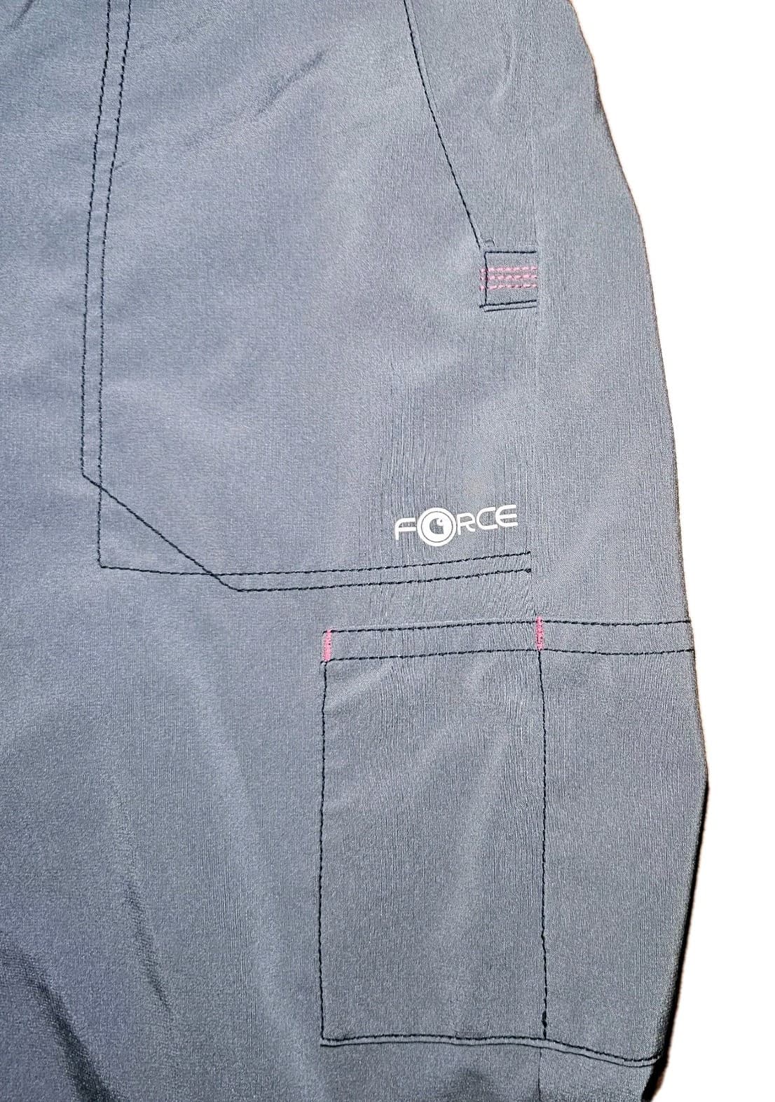 Carhartt Womens Cargo Style Scrubs Pants Size PXL Drawstring Waist Gray Pink - Thumbnail 5