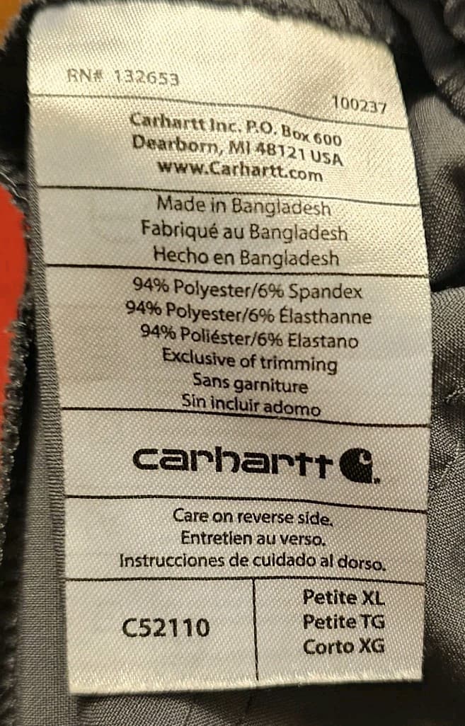 Carhartt Womens Cargo Style Scrubs Pants Size PXL Drawstring Waist Gray Pink - Thumbnail 10