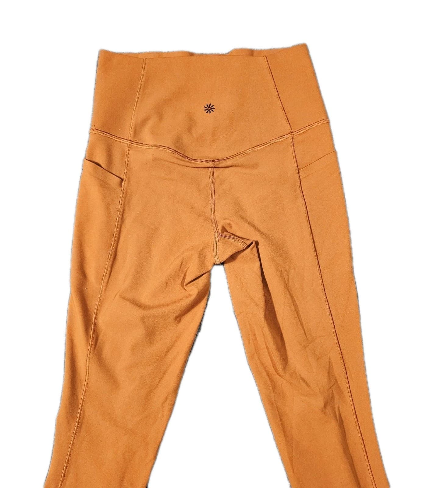 Athleta Salutation Stash Pocket 2 Extra Small Burnt Orange Leggings High Rise - Thumbnail 10