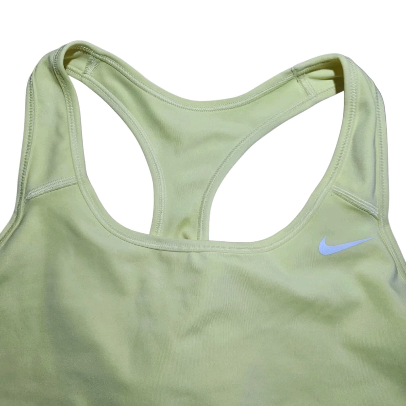Nike Women's Dri-Fit Sports Bra Neon Yellow Green Sz S - Thumbnail 11