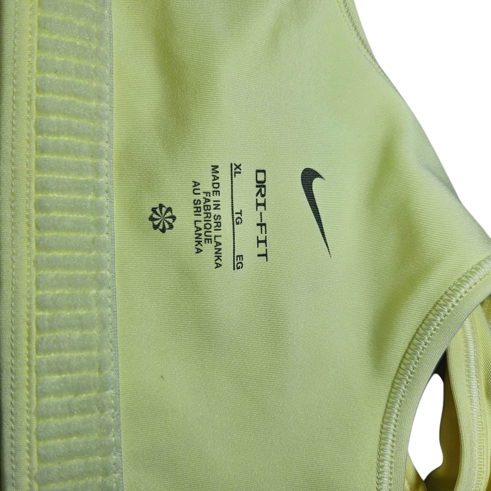 Nike Women's Dri-Fit Sports Bra Neon Yellow Green Sz S - Thumbnail 13