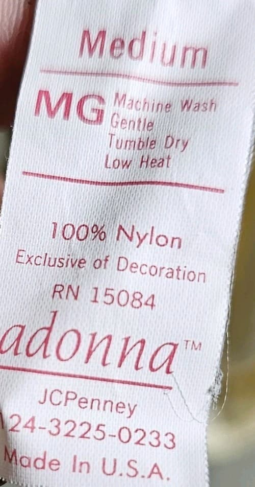 Adonna Vintage white 100% nylon petti pants/bloomers Slip size M - Thumbnail 9
