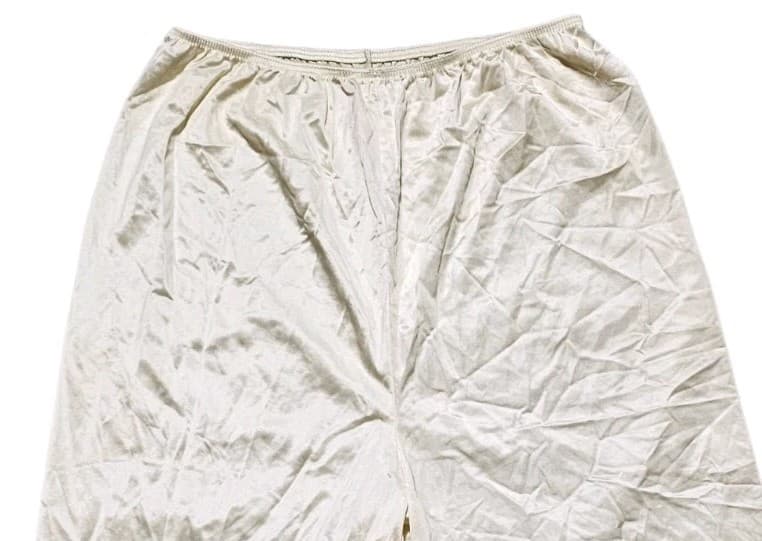 Adonna Vintage white 100% nylon petti pants/bloomers Slip size M - Thumbnail 4