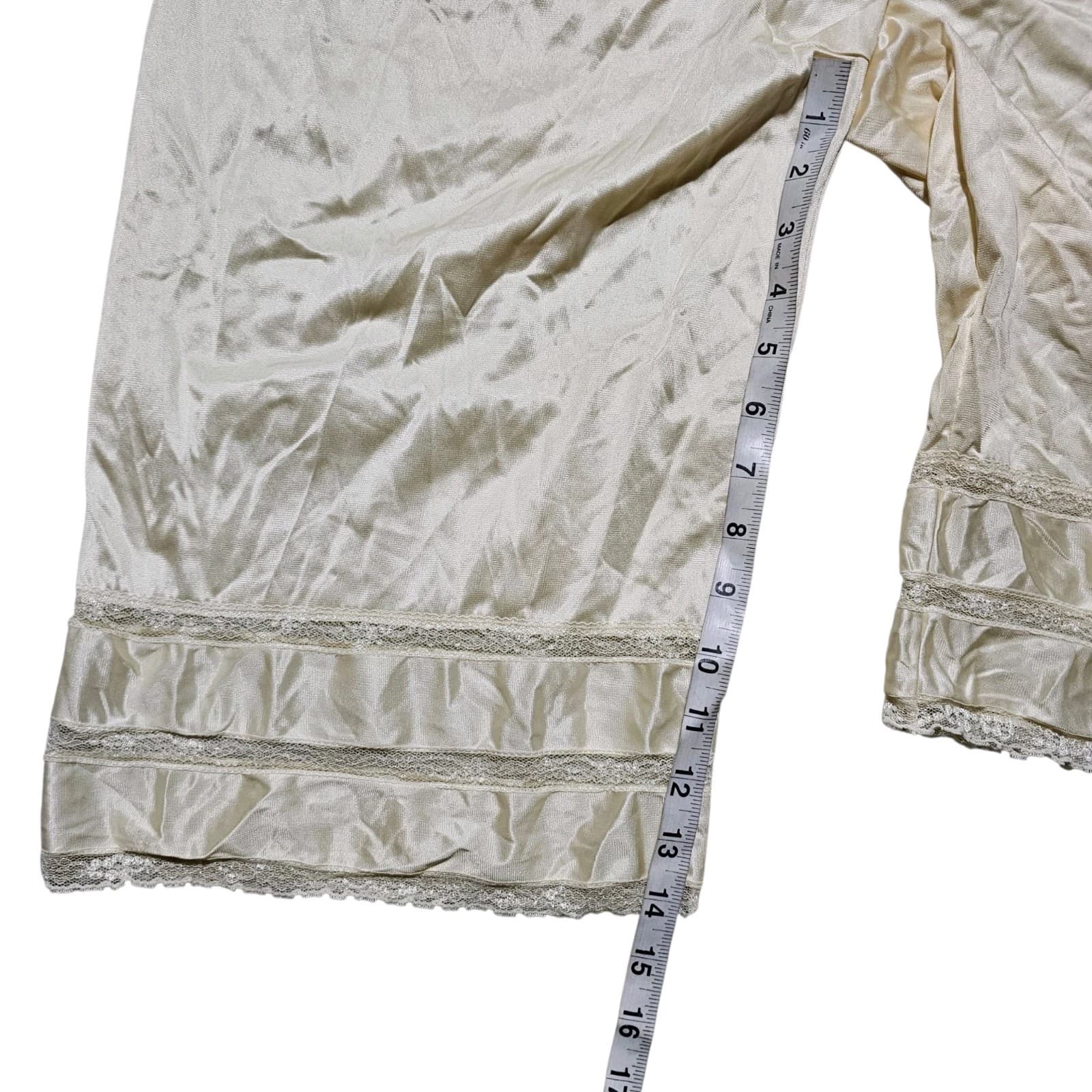 Adonna Vintage white 100% nylon petti pants/bloomers Slip size M - Thumbnail 6