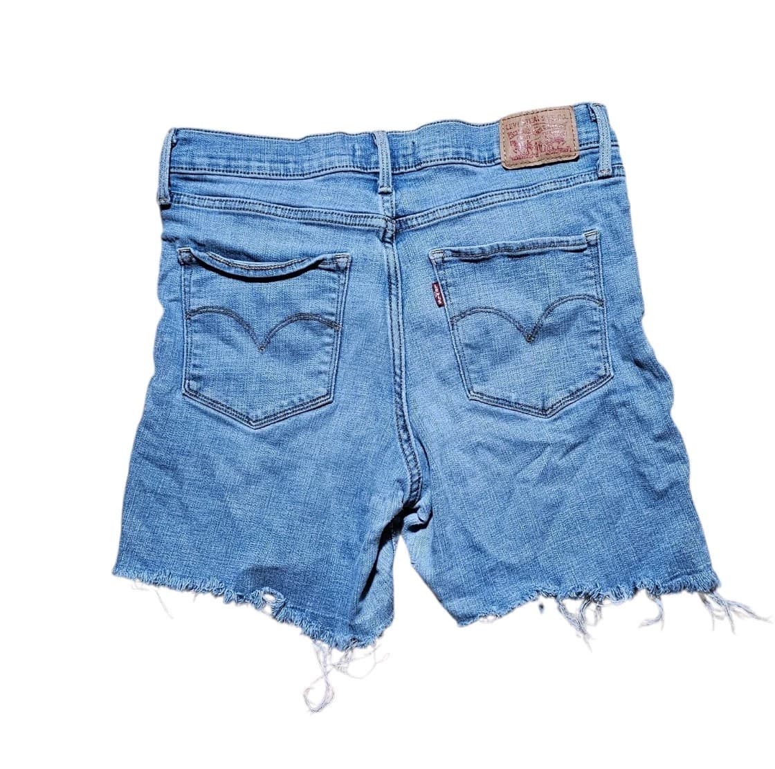 Levis 315 Shaping Bootcut Cutoff Jeans Shorts Womans Size 30