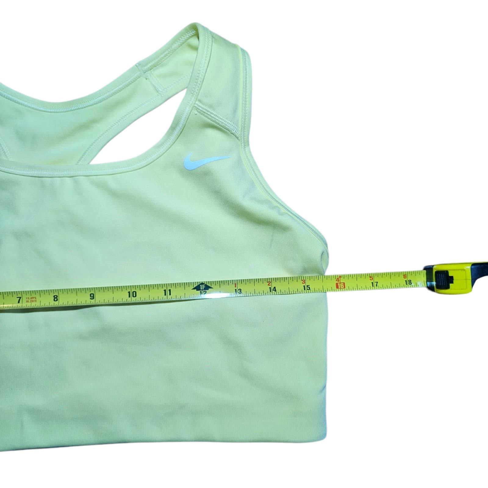 Nike Women's Dri-Fit Sports Bra Neon Yellow Green Sz S - Thumbnail 15