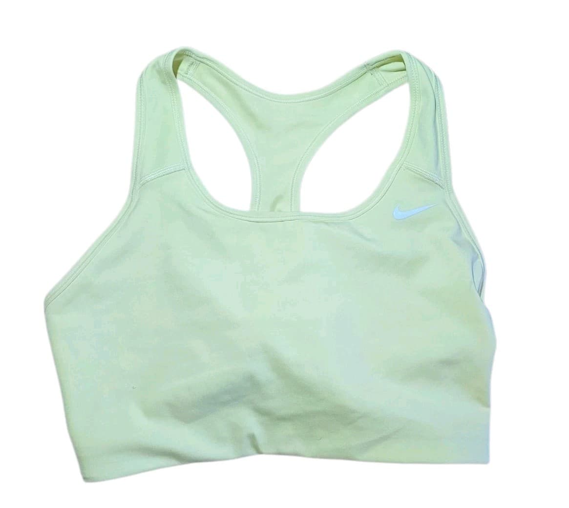 Nike Women's Dri-Fit Sports Bra Neon Yellow Green Sz S - Thumbnail 8