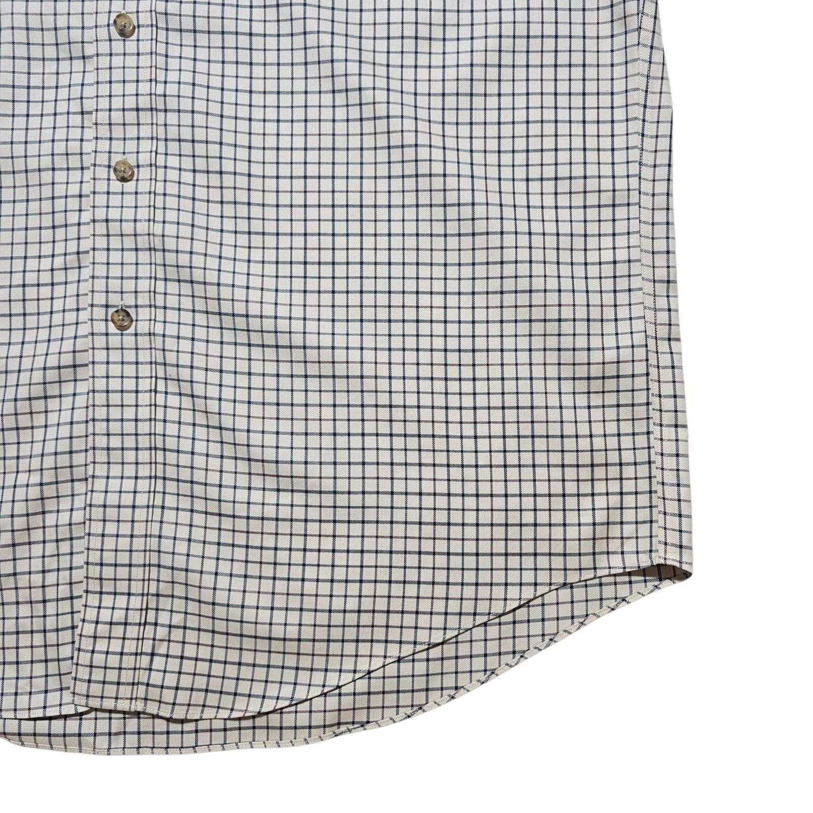 Brooks Brothers Mens Button Up Shirt 100% Cotten Mens Size Large - Thumbnail 4