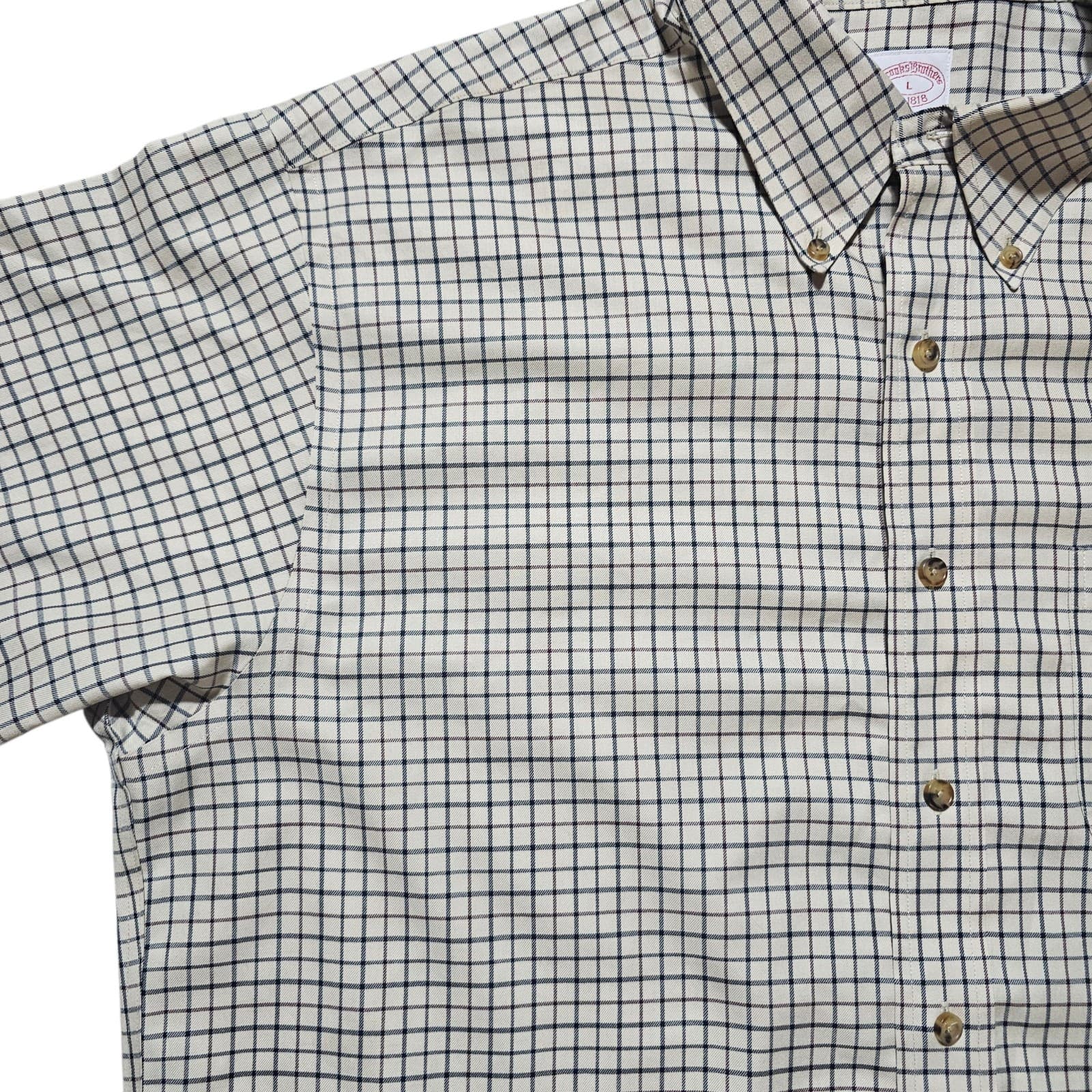 Brooks Brothers Mens Button Up Shirt 100% Cotten Mens Size Large - Thumbnail 6