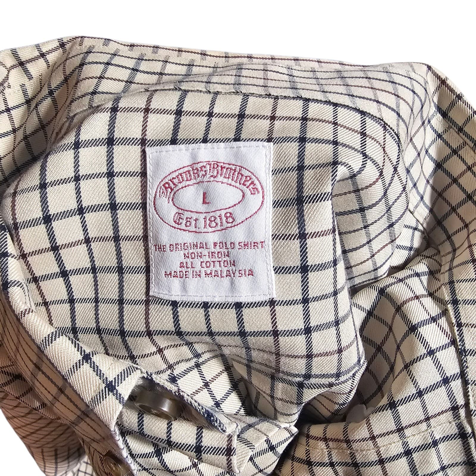 Brooks Brothers Mens Button Up Shirt 100% Cotten Mens Size Large - Thumbnail 16