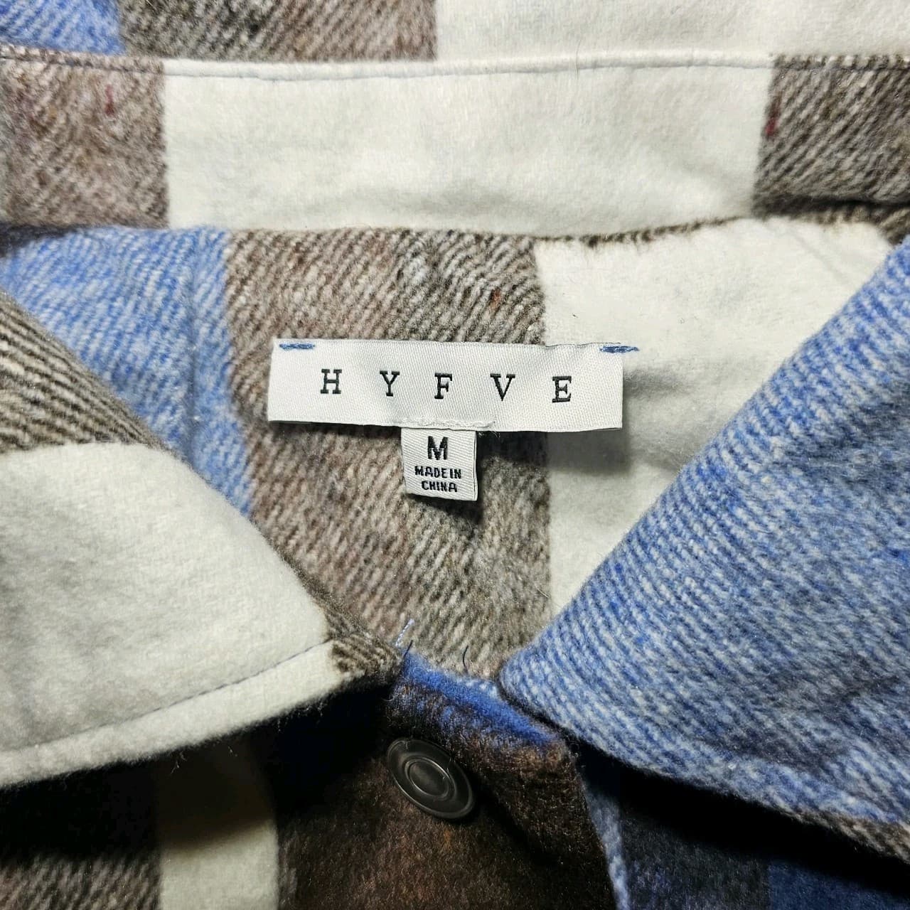 Hyfve Plaid Oversized Jacket Woman's Medium - Thumbnail 7