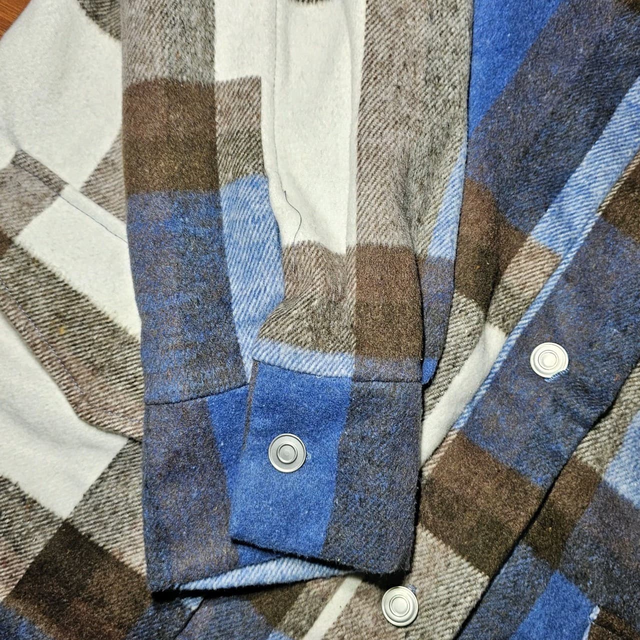 Hyfve Plaid Oversized Jacket Woman's Medium - Thumbnail 8