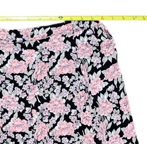 American Eagle Outfitters Women's Floral Midi Dress Pink And Black Size Large - Thumbnail 8