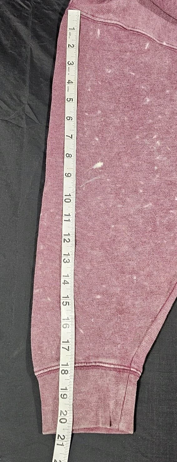 Pink Victorias Secret Size Medium Mauve Cropped Hooded Sweatshirt Cozy Comfy - Thumbnail 8