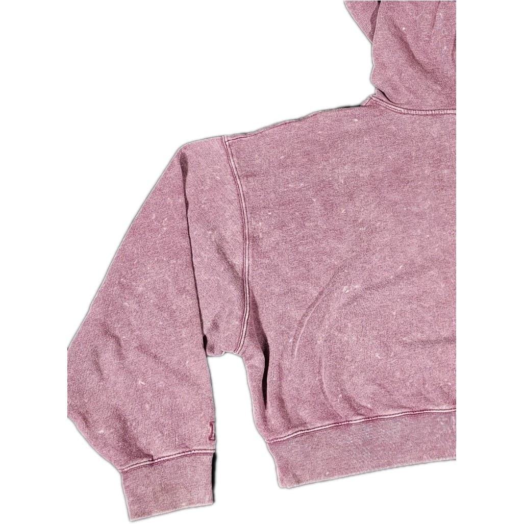 Pink Victorias Secret Size Medium Mauve Cropped Hooded Sweatshirt Cozy Comfy - Thumbnail 12