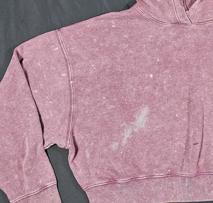 Pink Victorias Secret Size Medium Mauve Cropped Hooded Sweatshirt Cozy Comfy - Thumbnail 16