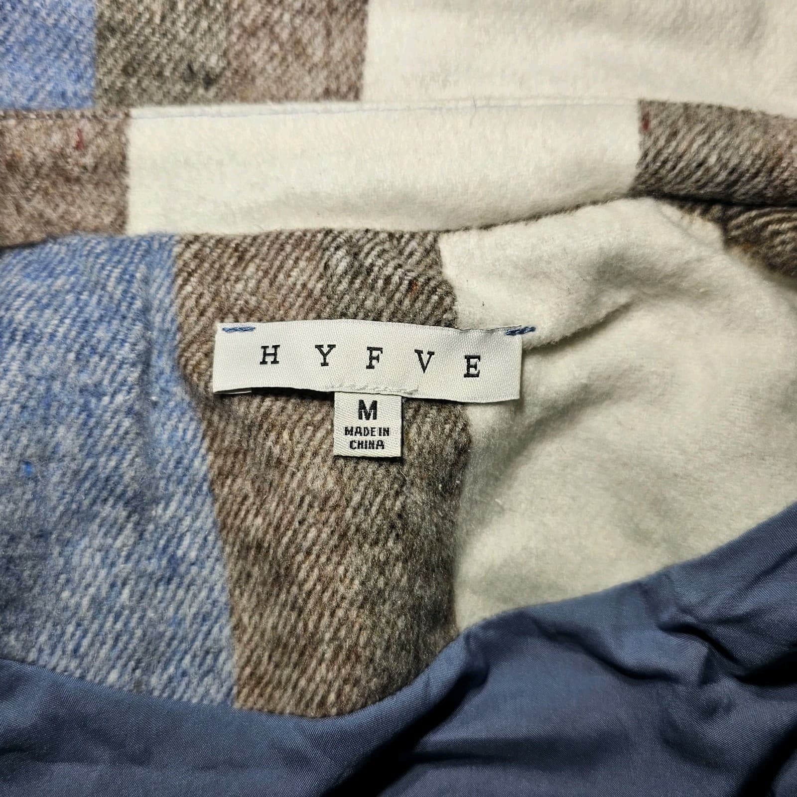 Hyfve Plaid Oversized Jacket Woman's Medium - Thumbnail 13