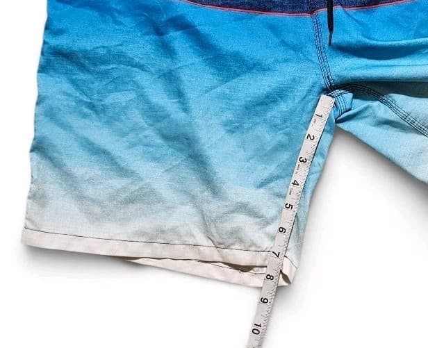Burnside Men's Size 36 Board Shorts Gradient Pattern Swim Trunks - Thumbnail 5