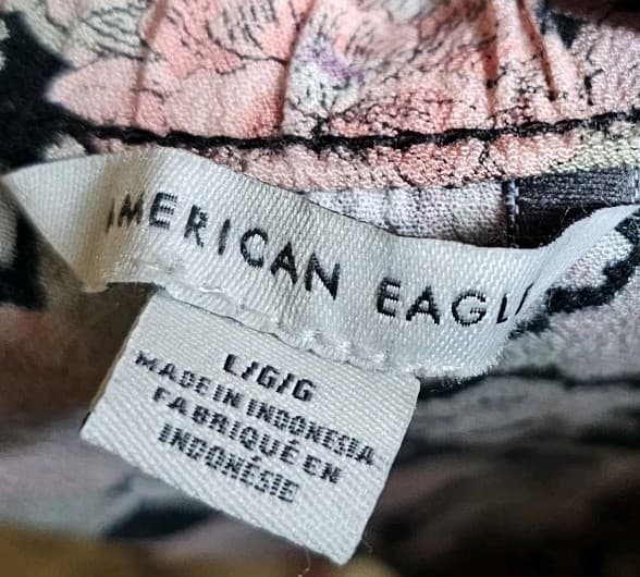 American Eagle Outfitters Women's Floral Midi Dress Pink And Black Size Large - Thumbnail 10