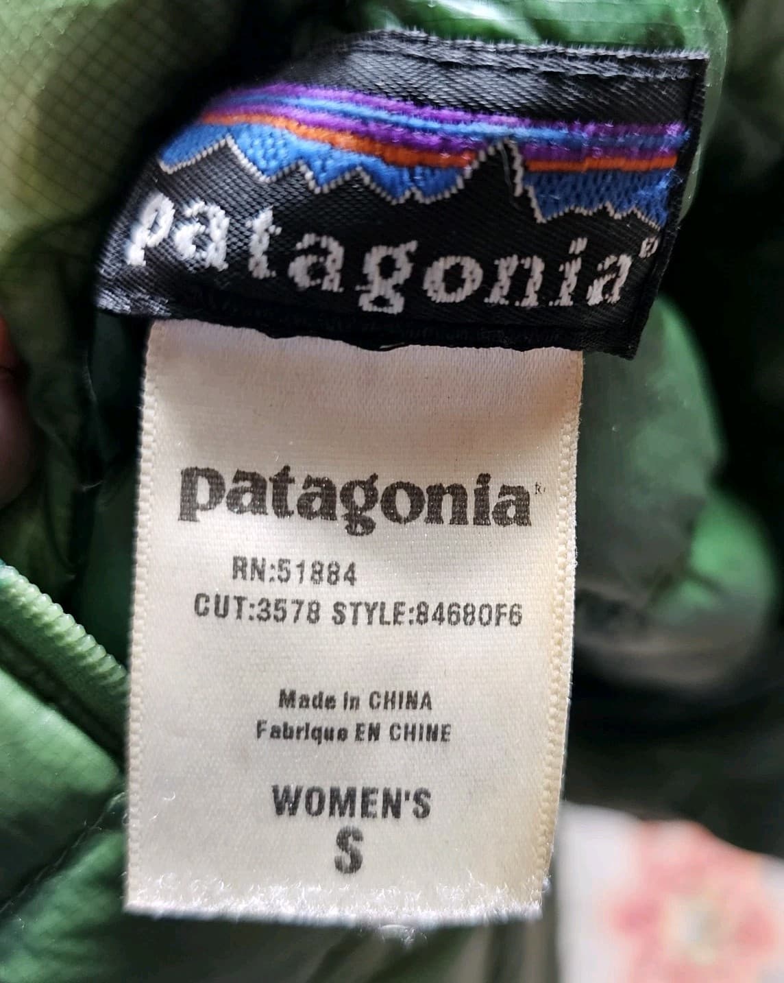 Patagonia Down Sweater Womens Jacket Quilted Full Zip Green Size Small - Thumbnail 14