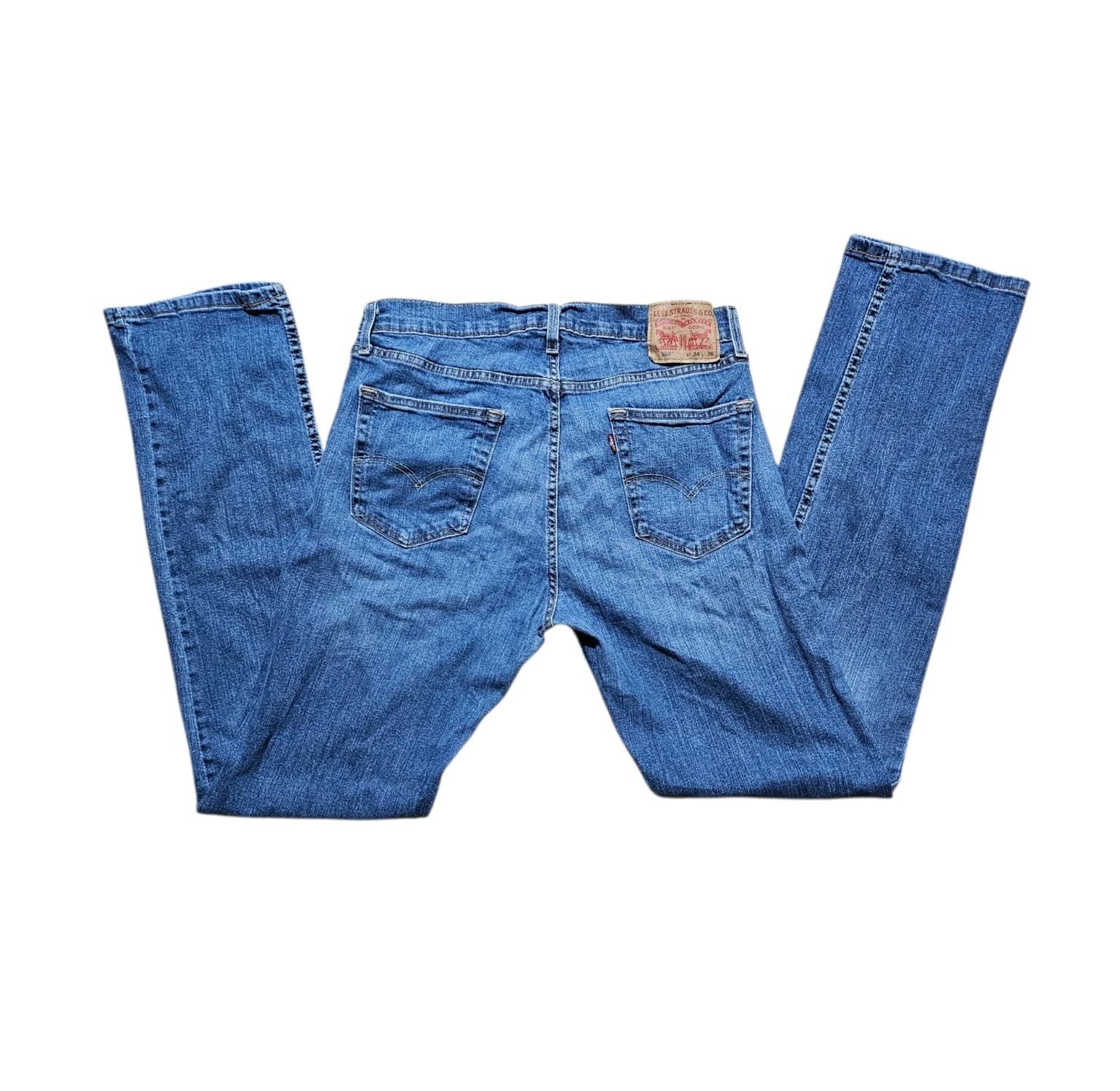 Levis 559 Relaxed Straight Blue Jeans Mens 36x34 Denim