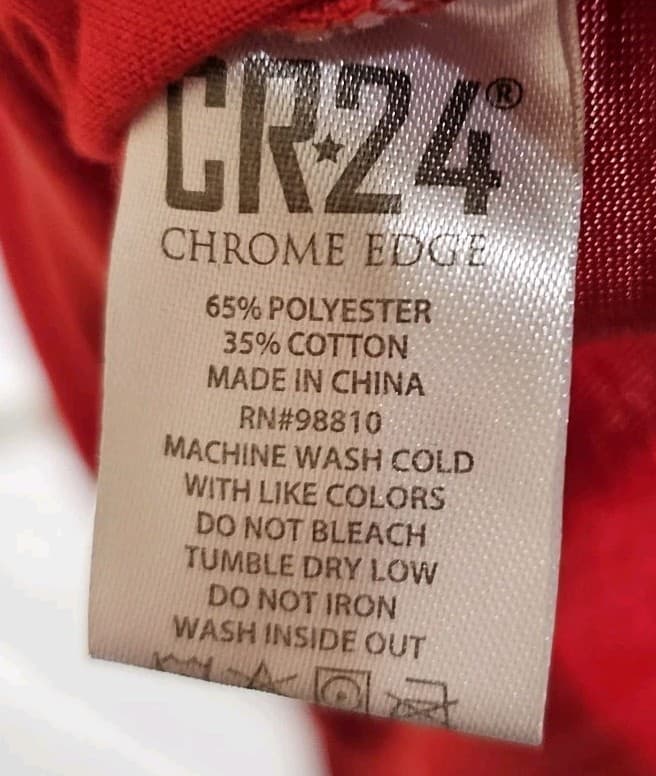 CR-24 Chrome Edge Men's Apparel Red Fight Fear T-Shirt Size: 4xl - Thumbnail 8
