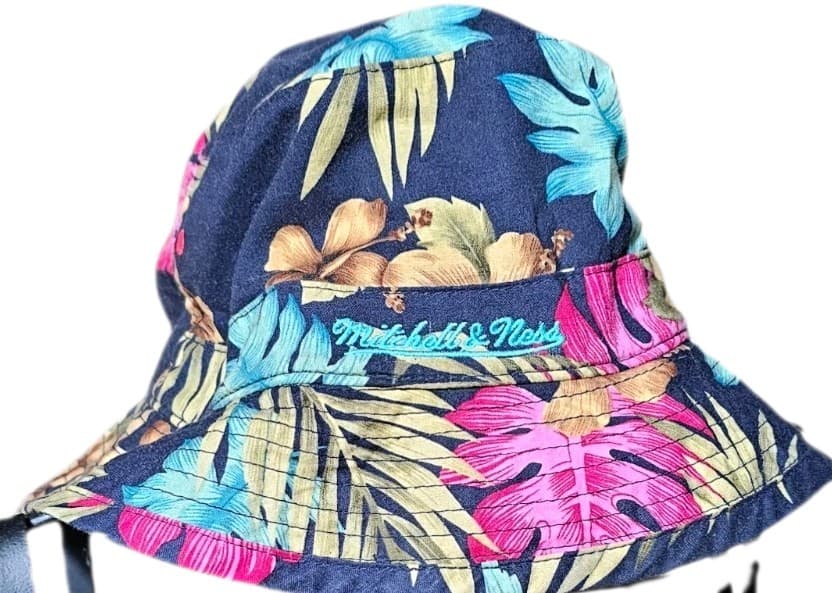 Portland Trailblazer Floral Bucket Hat Mitchell And Ness Size L/Xl - Thumbnail 4