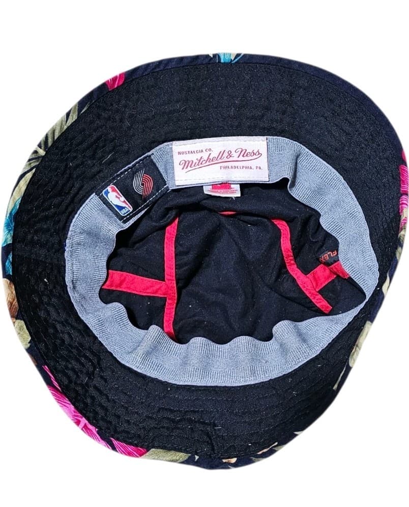 Portland Trailblazer Floral Bucket Hat Mitchell And Ness Size L/Xl - Thumbnail 5