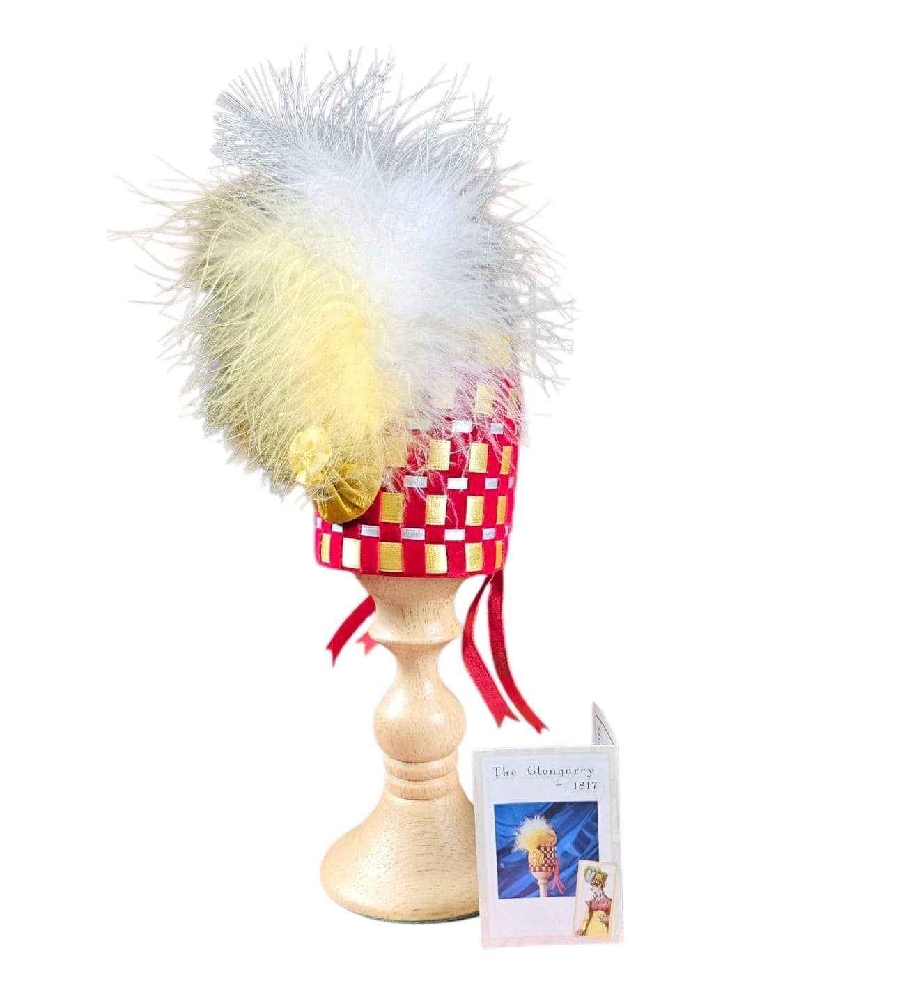 PIPKIN AND BONNET HAT, The Glengarry 1817, With 7" tall wooden hat stand And Box