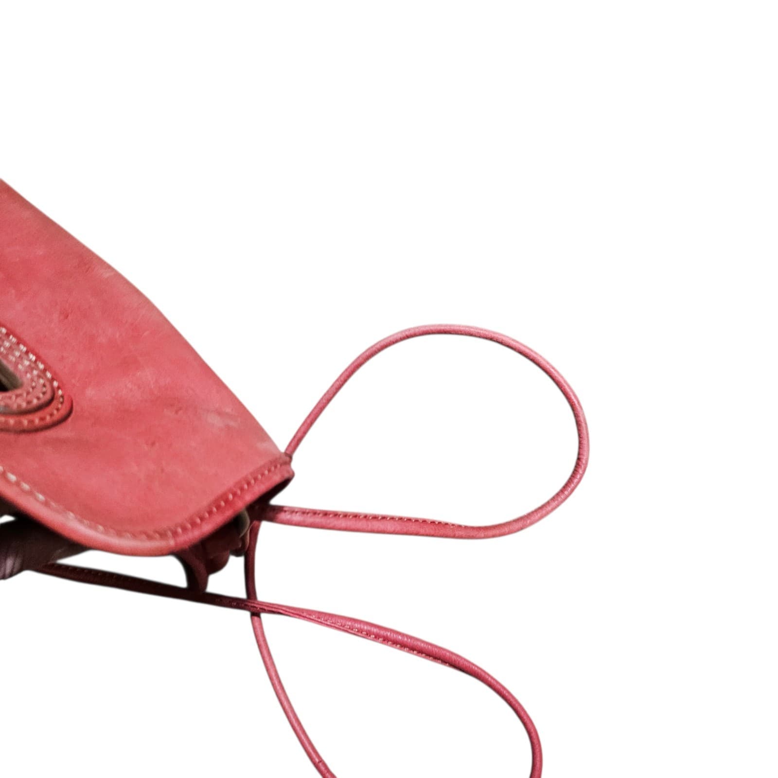 Fossil Pink Peach Genuine Leather Shoulder Bag Small Purse Pre-owned 6 1/2 X 5” - Thumbnail 14