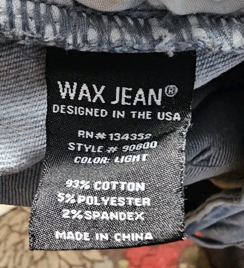Wax Jean Junior/Woman 9/29 Blue Skinny Mid Rise Stretch Light Wash Denim Jeans - Thumbnail 7