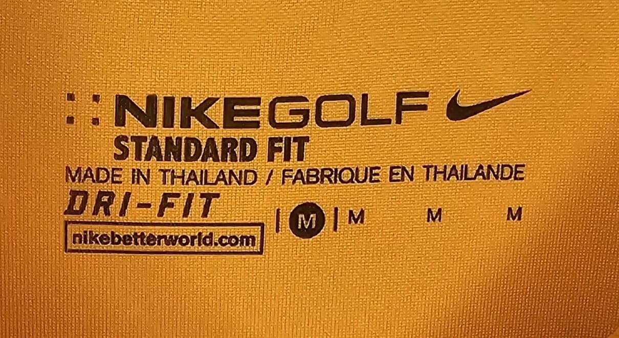 Nike Golf Dri-fit Orange Polo Mens Size Medium - Thumbnail 4