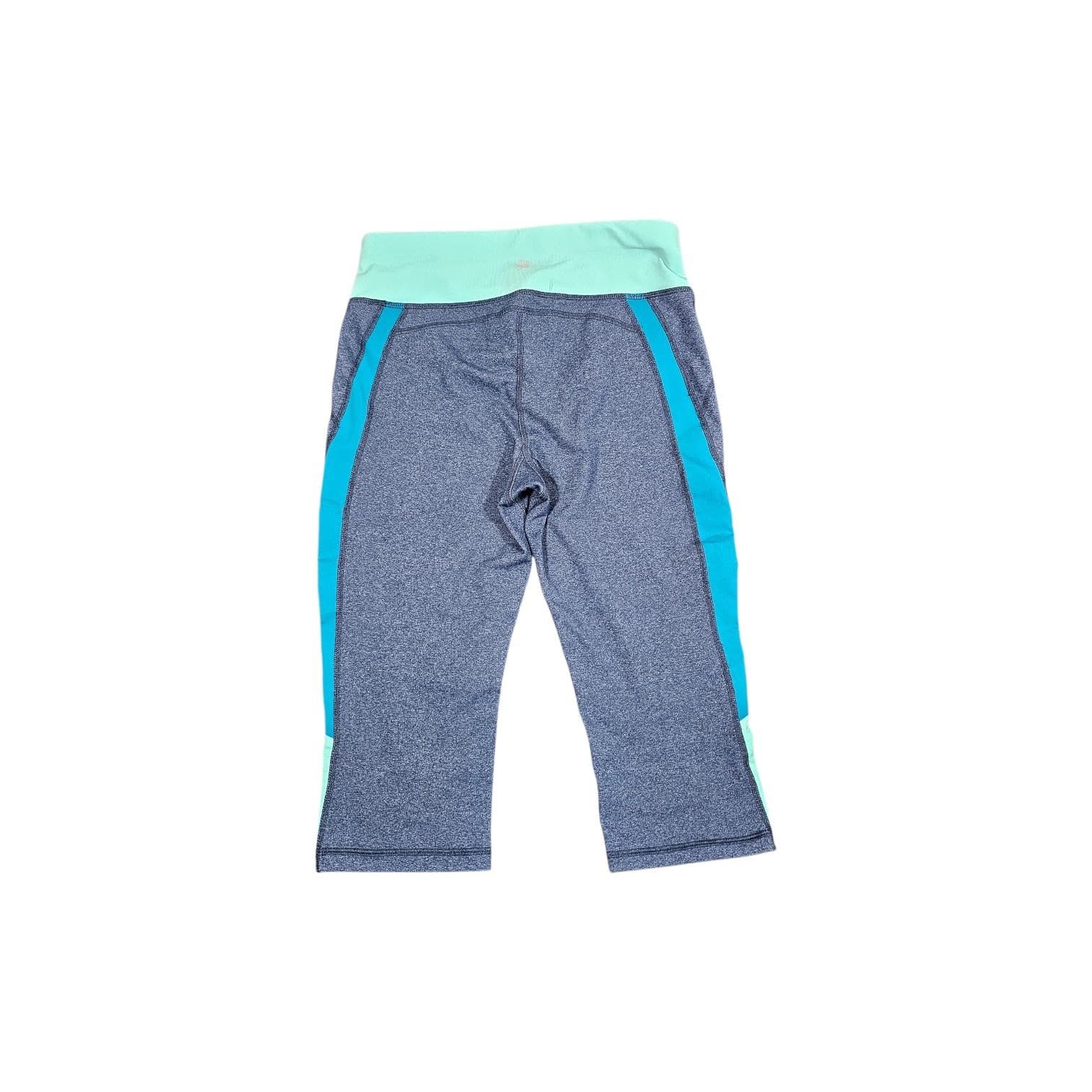 Tek Gear Shapewear Capri Workout Gear Charcoal Gray & Blue Skimmer Size Medium - Thumbnail 4