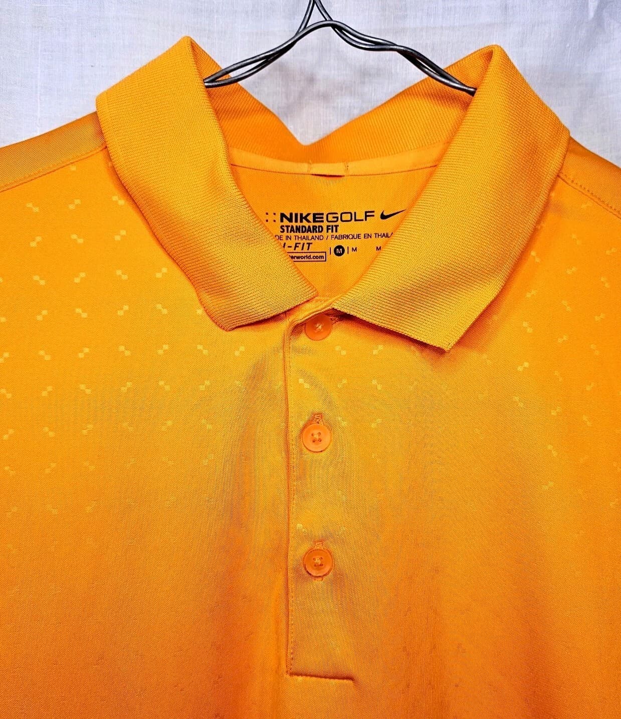 Nike Golf Dri-fit Orange Polo Mens Size Medium - Thumbnail 2