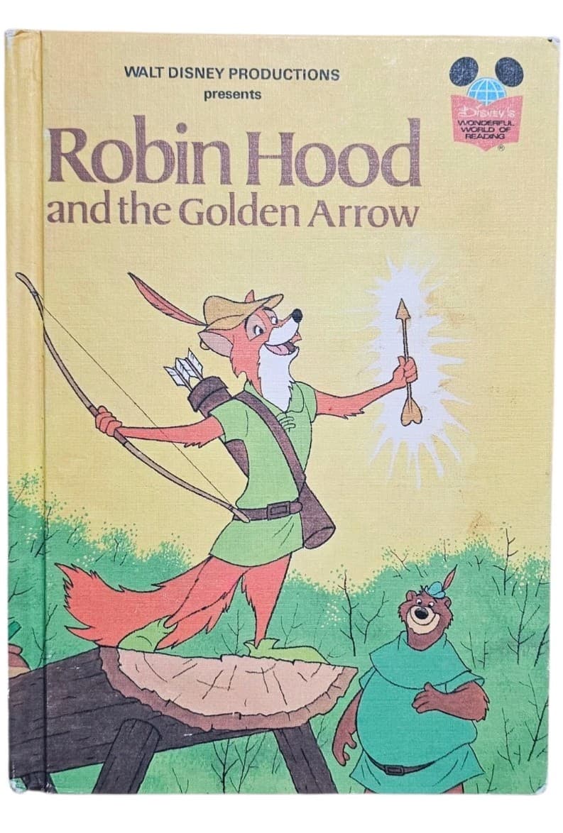 1978 Walt Disney Robin Hood and the Golden Arrow 1st American Edition - Thumbnail 2
