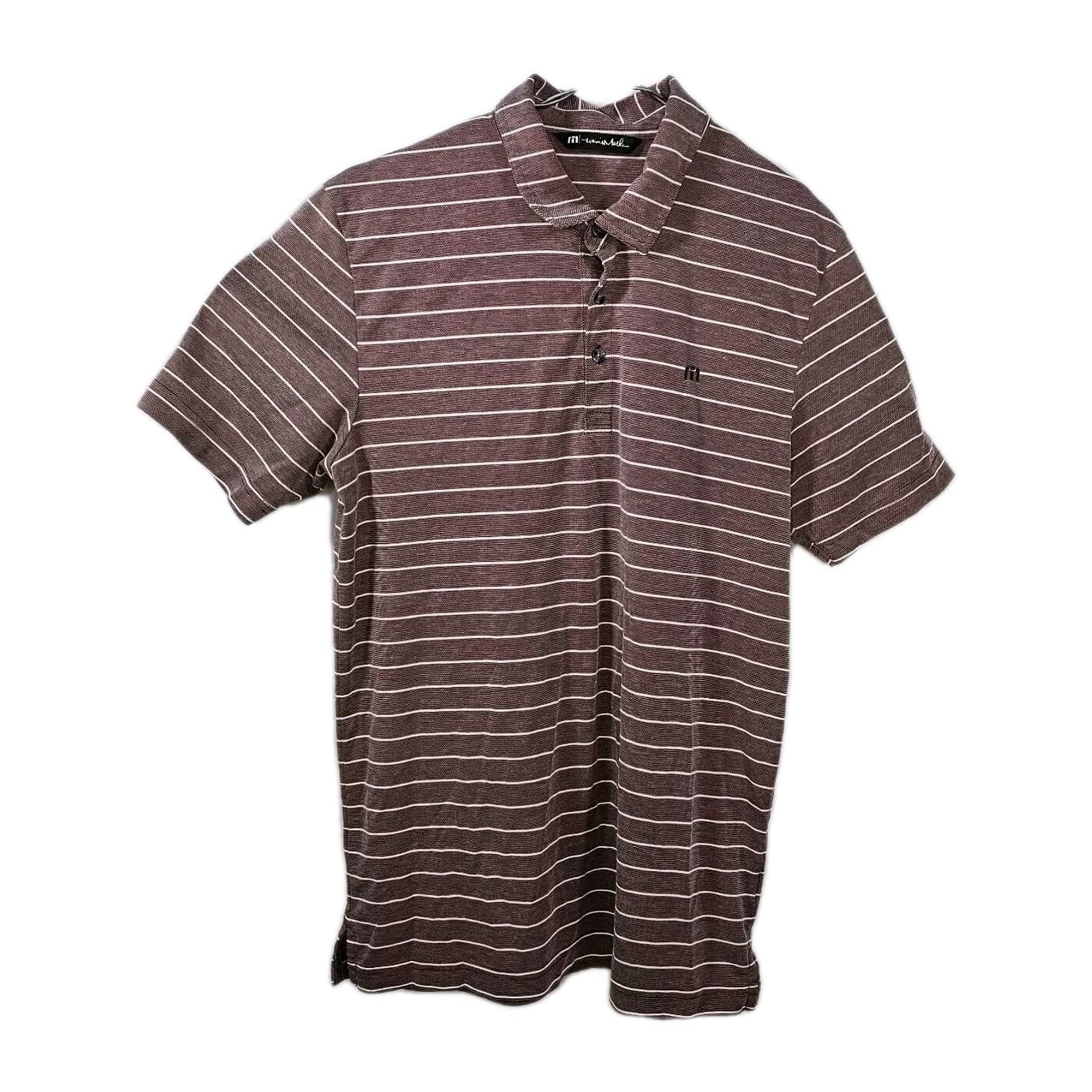 Travis Mathew Pin Stripe Golf Polo Mens Size Medium