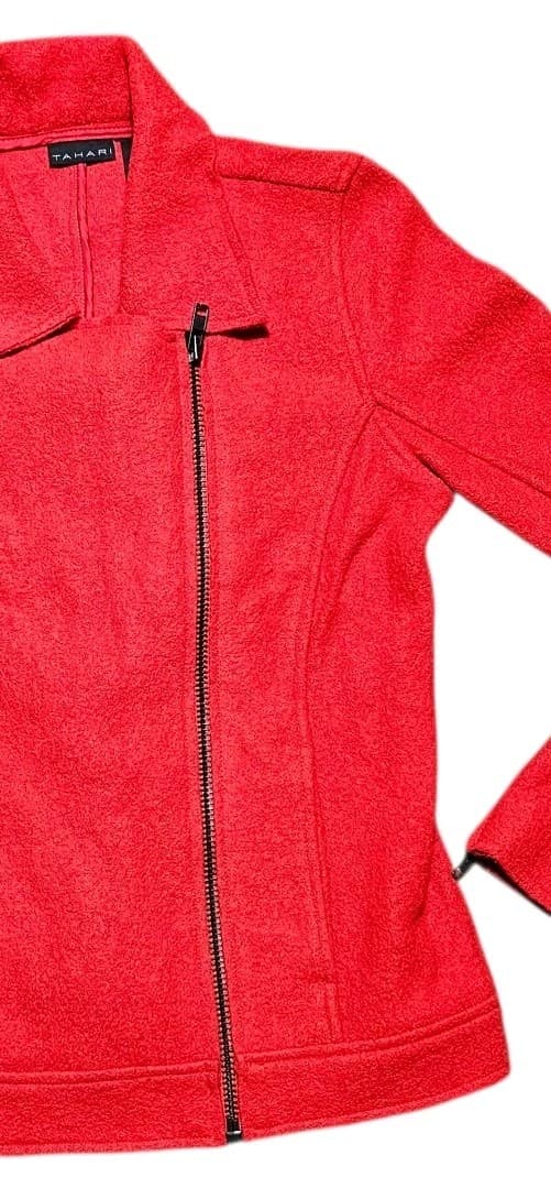 Tahari Moto Jacket Wool Blend Women’s Size S - Thumbnail 3